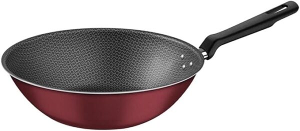 Wok Tramontina Loreto em Alumínio com Revestimento Interno e Externo Antiaderente Starflon Max Vermelho 28 cm 3,6 L