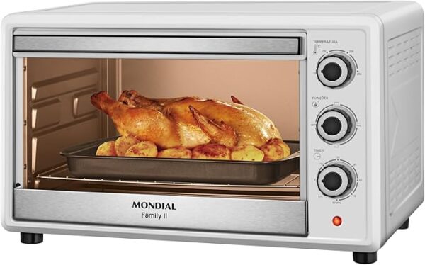 Forno Elétrico 42L Family II, Mondial, Branco/Inox, 1600W, 220V - FR-42-W