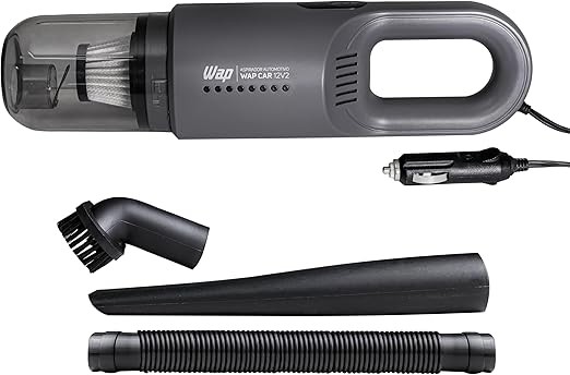 WAP Aspirador de Pó Automotivo CAR 12V2, Portátil, 420ml, com Recipiente Removível e Filtro Lavável, 180W 12VDC