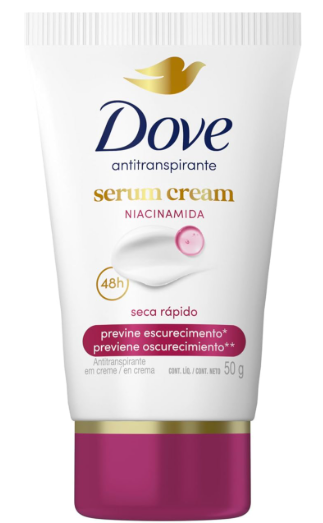 Dove Desodorante Antitranspirante em Creme Previne Escurecimento 50 G